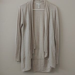 OATMEAL LONG SLEEVE CARDIGAN SIZE L